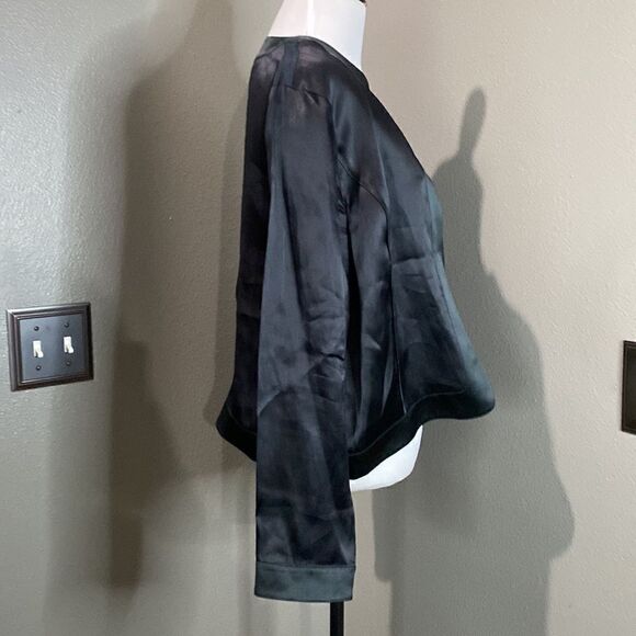 Vintage Emanuel Ungaro 100% Silk Lightweight Open Front Jacket - Picture 6 of 11